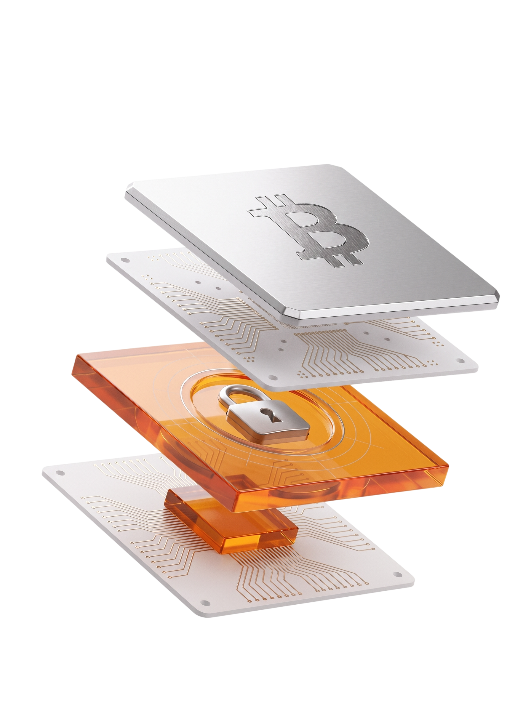 Bitcoin security artwork